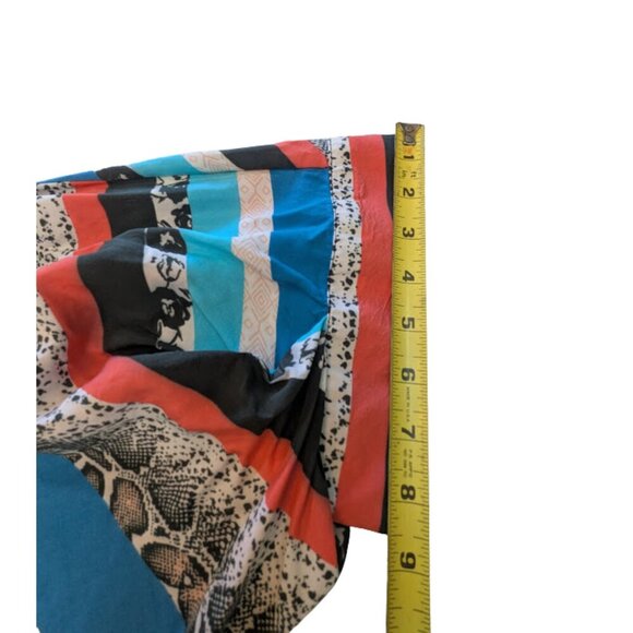 Oversized Boho Style Python Stripe Kimono Top Tolani Collection Size Large - Picture 9 of 12